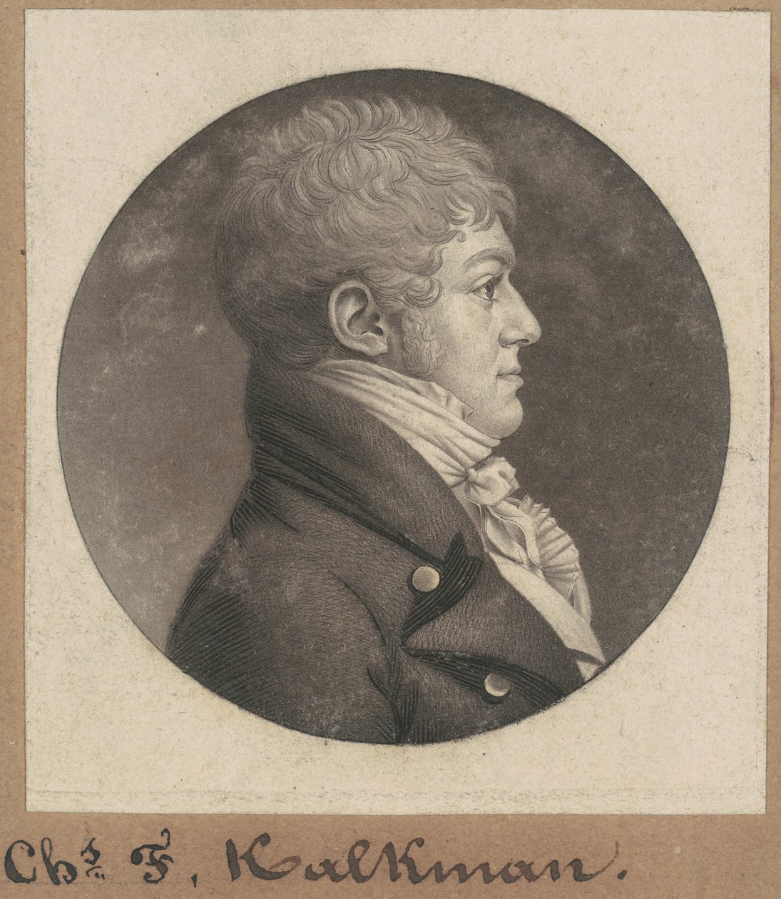 Charles F. Kalkman autorstwa Charles B. J. Févret de Saint Mémin