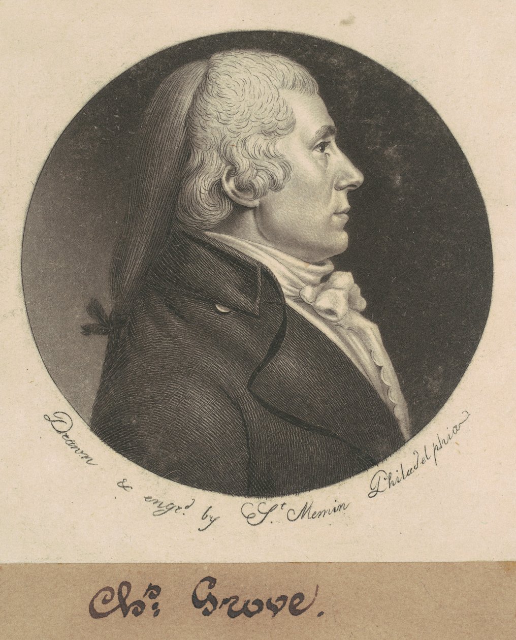 Charles Grove autorstwa Charles B. J. Févret de Saint Mémin