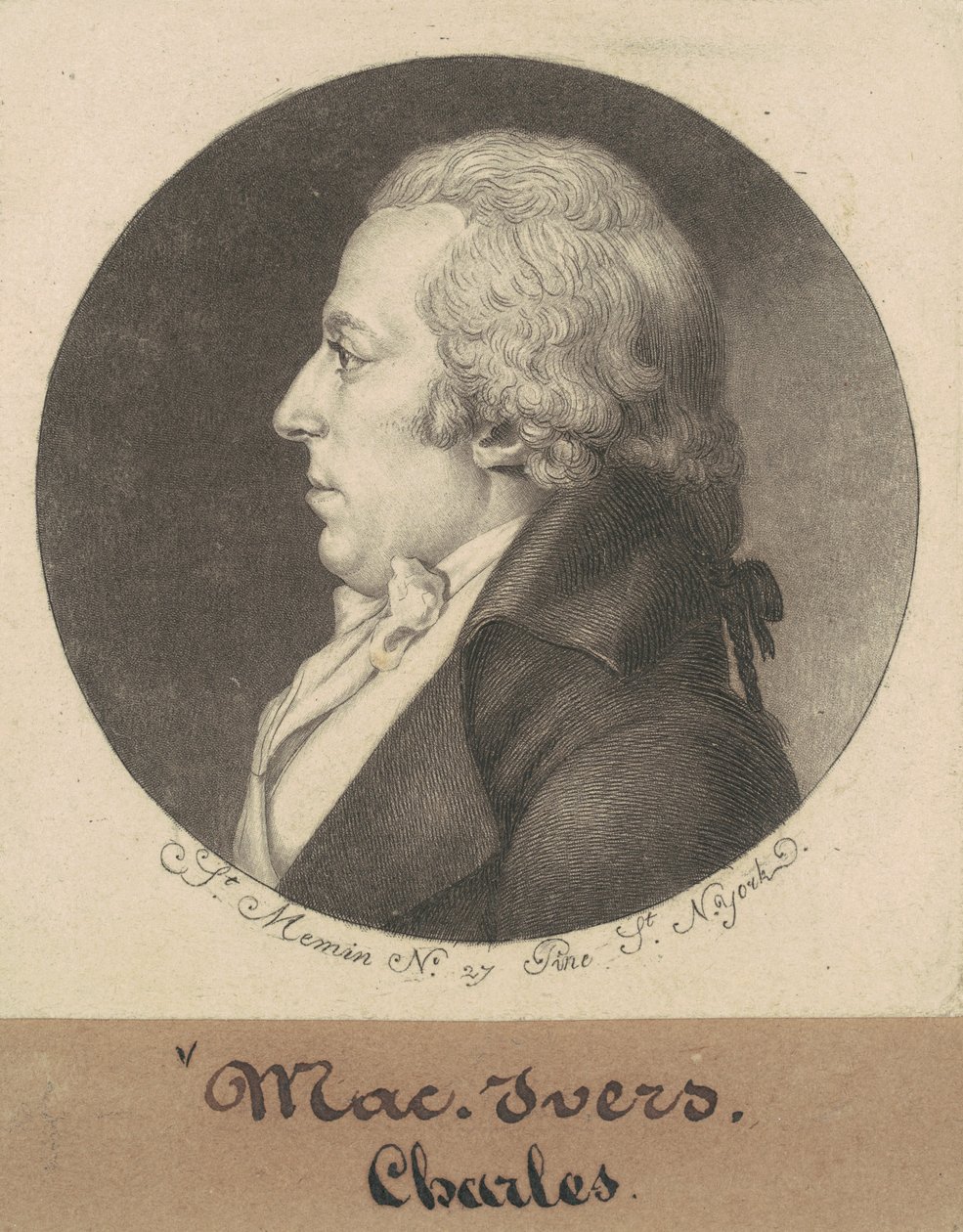Charles McEvers autorstwa Charles B. J. Févret de Saint Mémin