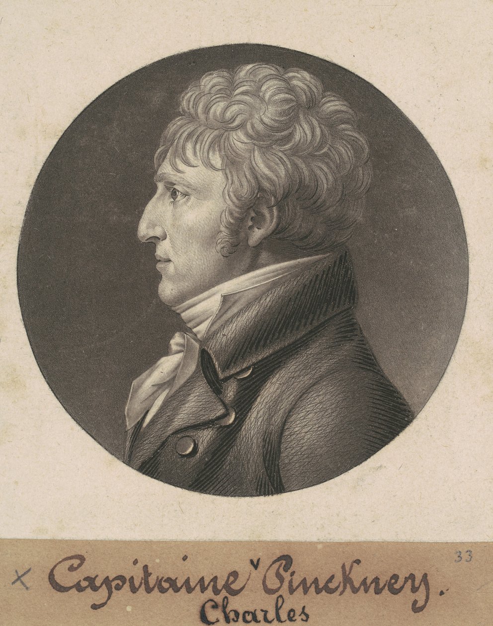 Charles Pinckney autorstwa Charles B. J. Févret de Saint Mémin