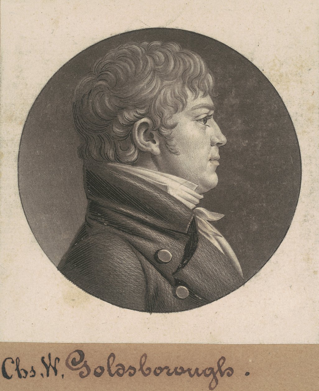 Charles W. Goldsborough autorstwa Charles B. J. Févret de Saint Mémin