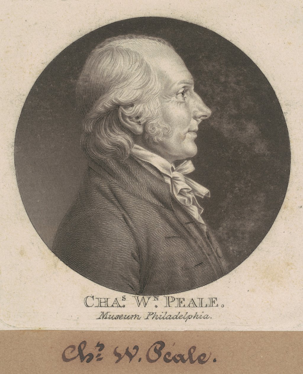 Charles Willson Peale autorstwa Charles B. J. Févret de Saint Mémin