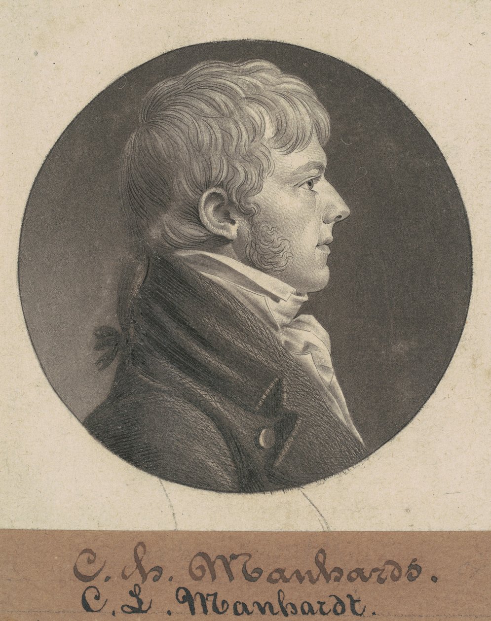 Christian Luis Mannhardt autorstwa Charles B. J. Févret de Saint Mémin