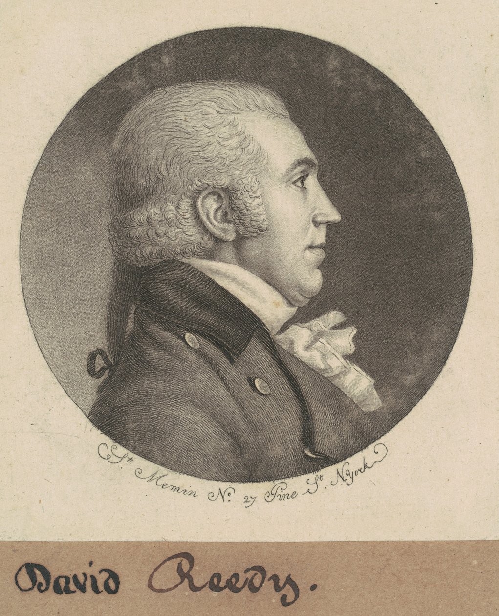 David Reedy autorstwa Charles B. J. Févret de Saint Mémin