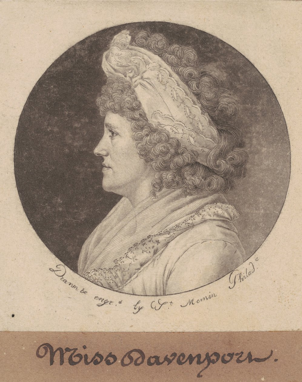 Debby Davenport autorstwa Charles B. J. Févret de Saint Mémin