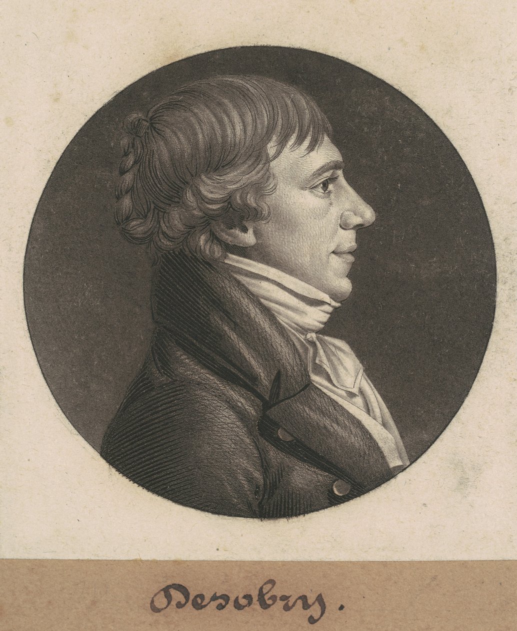unobrować autorstwa Charles B. J. Févret de Saint Mémin