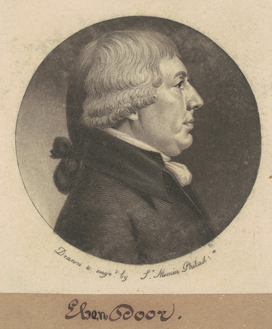 Ebenezer Dorra autorstwa Charles B. J. Févret de Saint Mémin