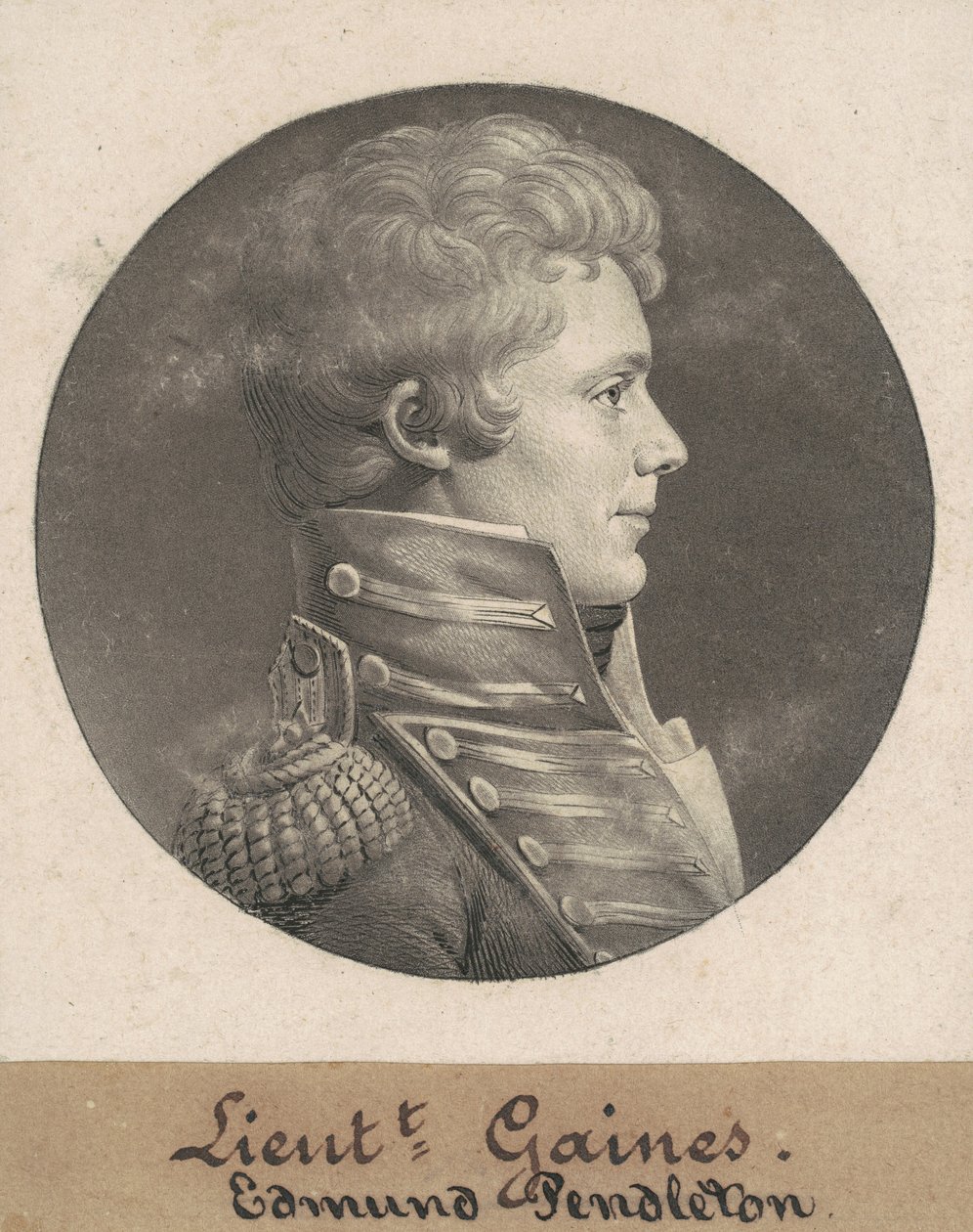 Edmund Pendleton Gaines autorstwa Charles B. J. Févret de Saint Mémin