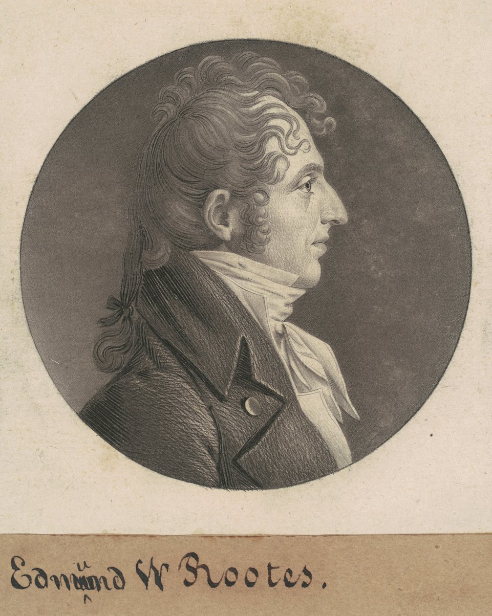 Edmund Wilcox Rootes autorstwa Charles B. J. Févret de Saint Mémin