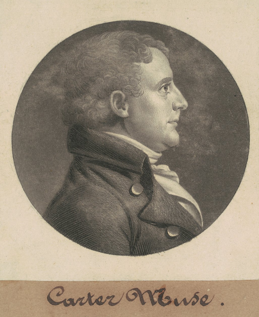 Edwarda Cartera autorstwa Charles B. J. Févret de Saint Mémin