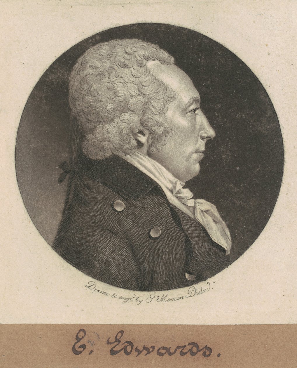 Edwarda Edwardsa autorstwa Charles B. J. Févret de Saint Mémin