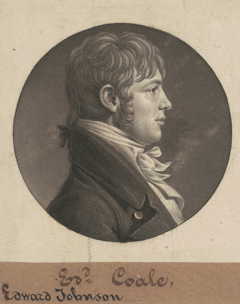 Edward Johnson Coale autorstwa Charles B. J. Févret de Saint Mémin