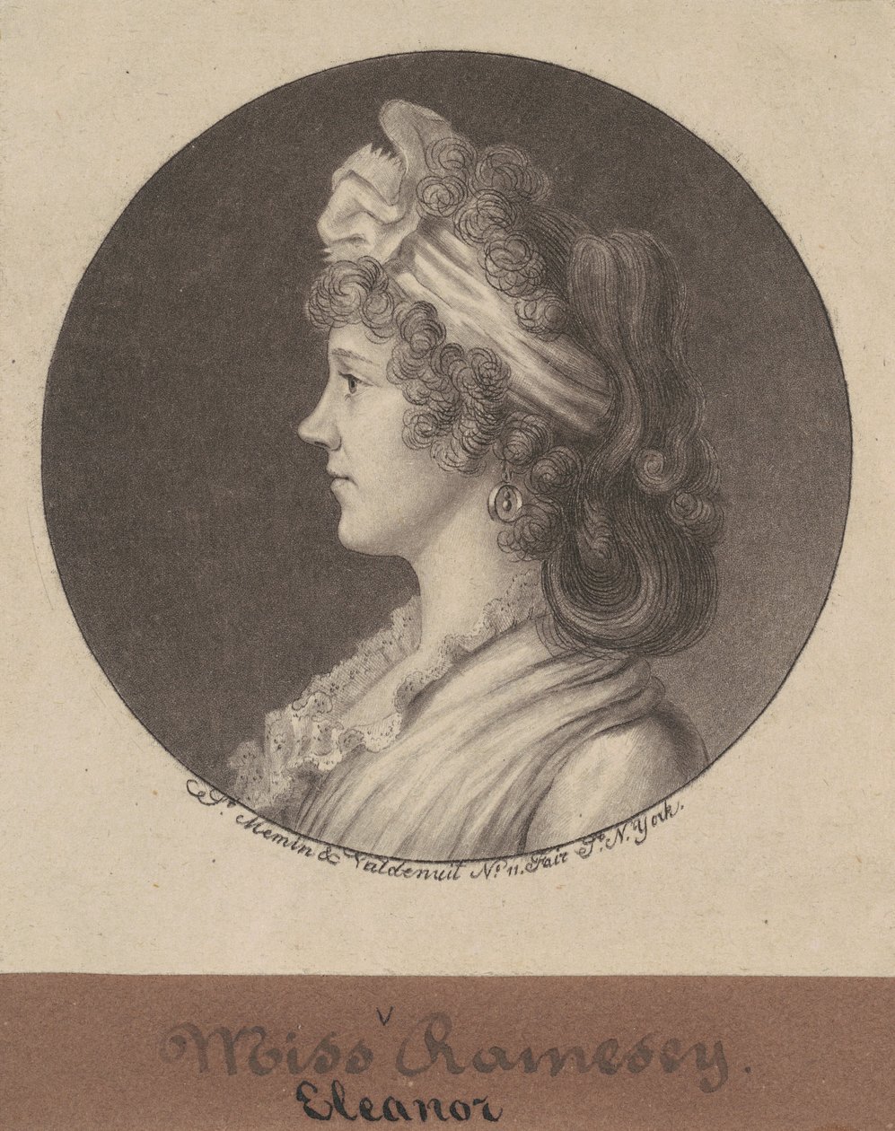 Eleonora Ramsay Fitzwilliam autorstwa Charles B. J. Févret de Saint Mémin