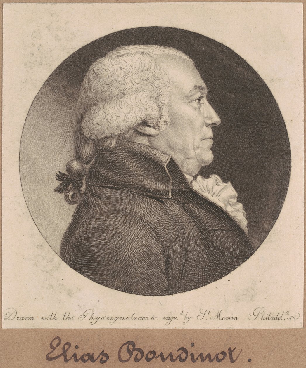 Elias Boudinot autorstwa Charles B. J. Févret de Saint Mémin