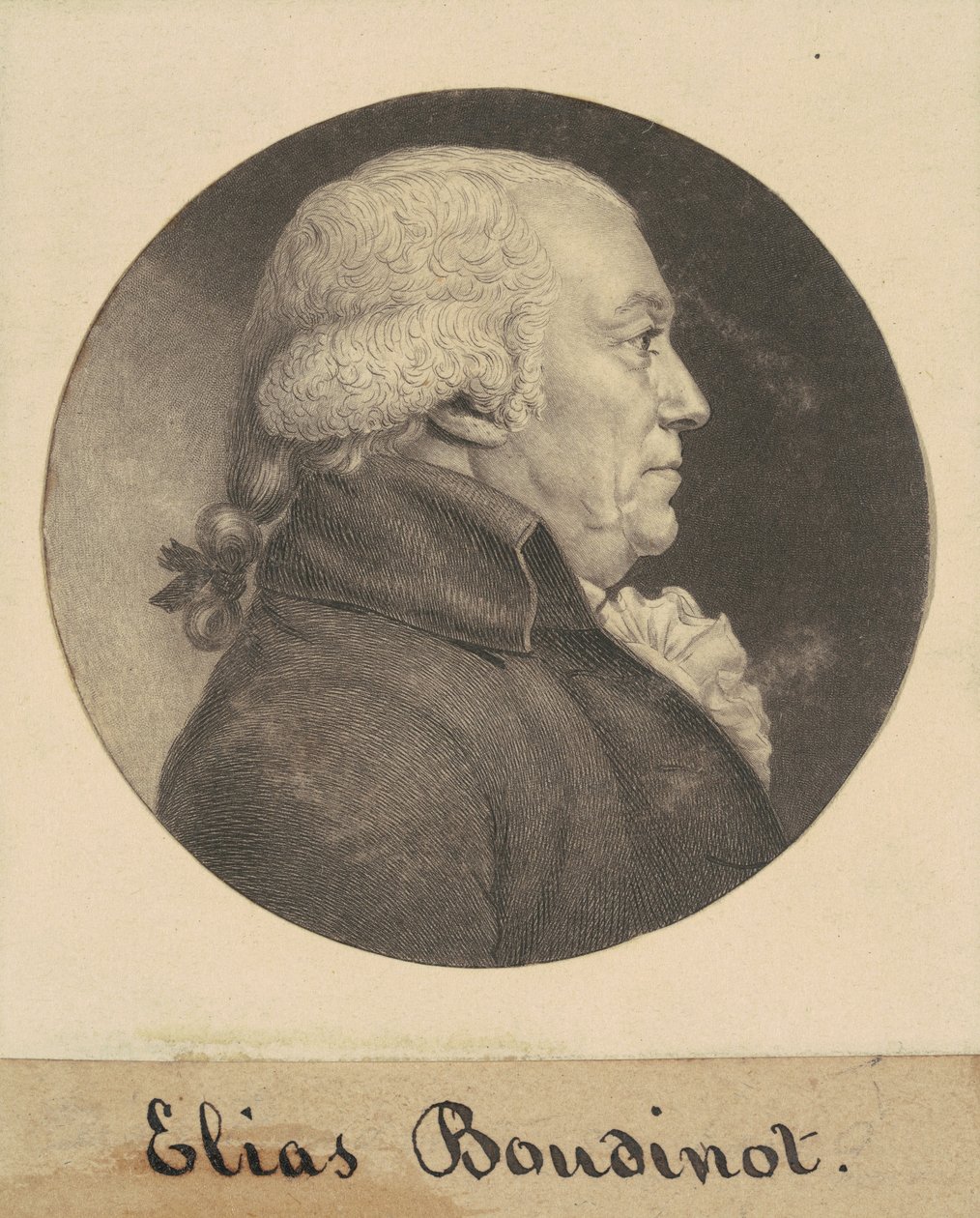 Elias Boudinot autorstwa Charles B. J. Févret de Saint Mémin