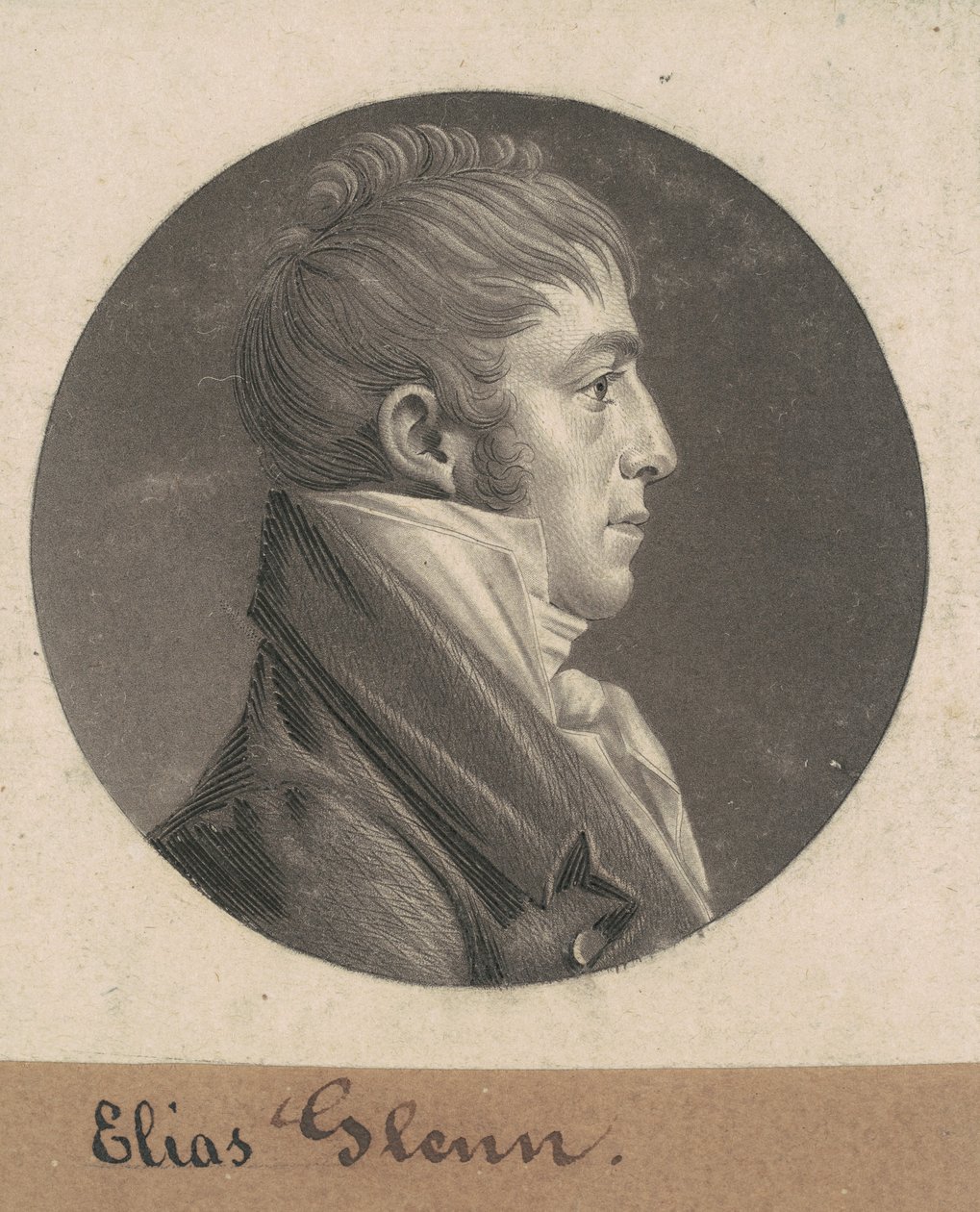 Elias Glenn autorstwa Charles B. J. Févret de Saint Mémin