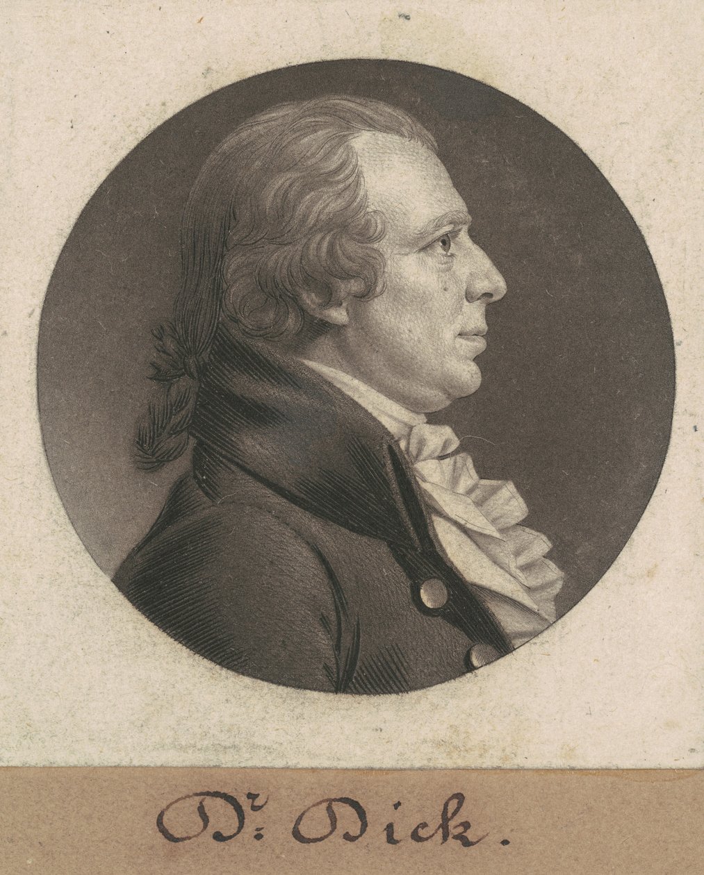 Elisha Cullen Dick autorstwa Charles B. J. Févret de Saint Mémin