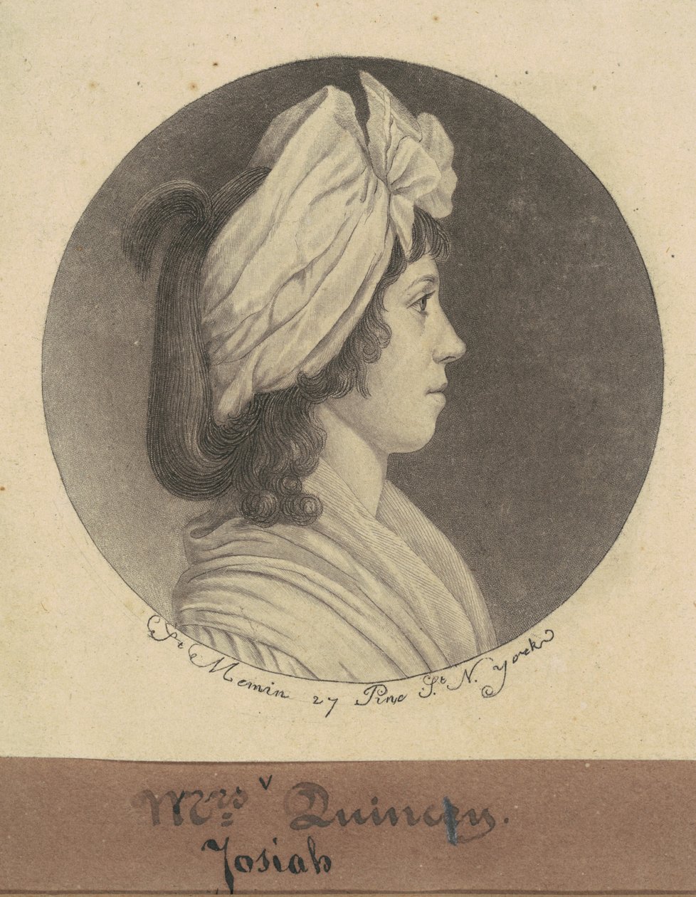 Eliza Susan Morton Quincy autorstwa Charles B. J. Févret de Saint Mémin