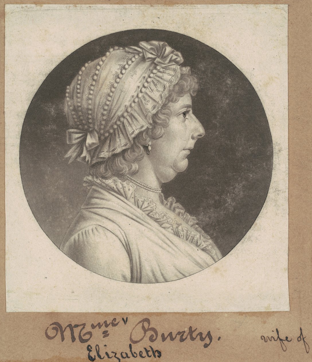 Elżbieta May Busti autorstwa Charles B. J. Févret de Saint Mémin