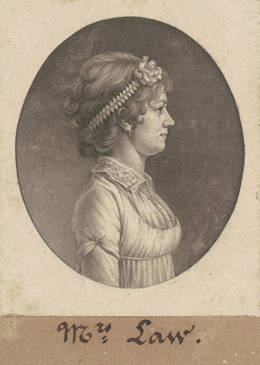 Elizabeth Parke Custis Prawo autorstwa Charles B. J. Févret de Saint Mémin
