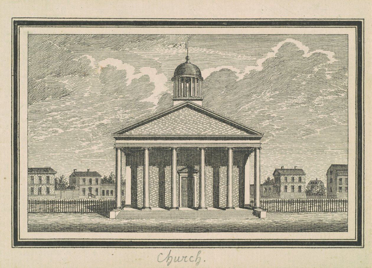 Esperanza, Kościół autorstwa Charles B. J. Févret de Saint Mémin