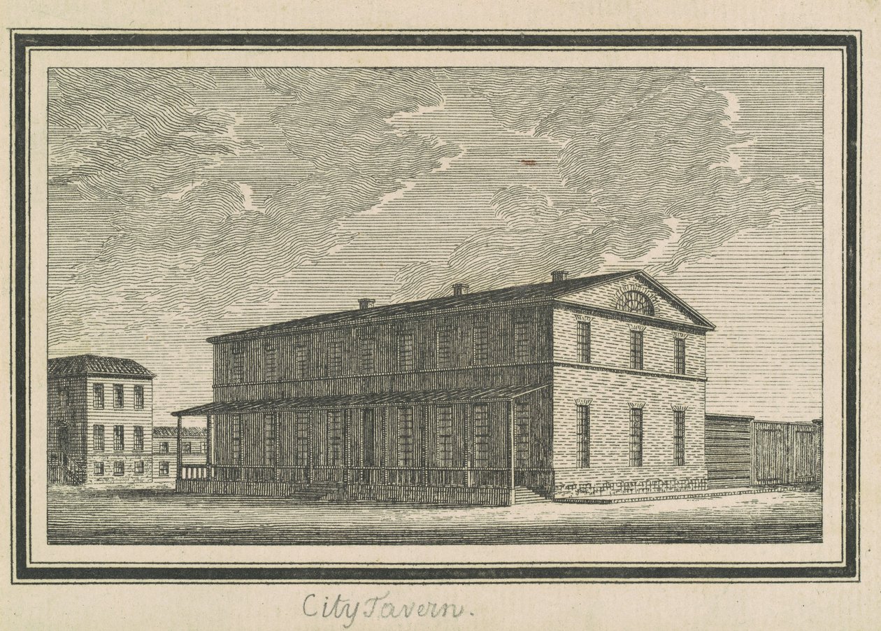 Esperanza, tawerna miejska autorstwa Charles B. J. Févret de Saint Mémin