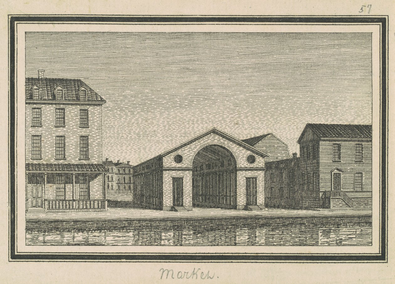 Esperanza, Rynek autorstwa Charles B. J. Févret de Saint Mémin