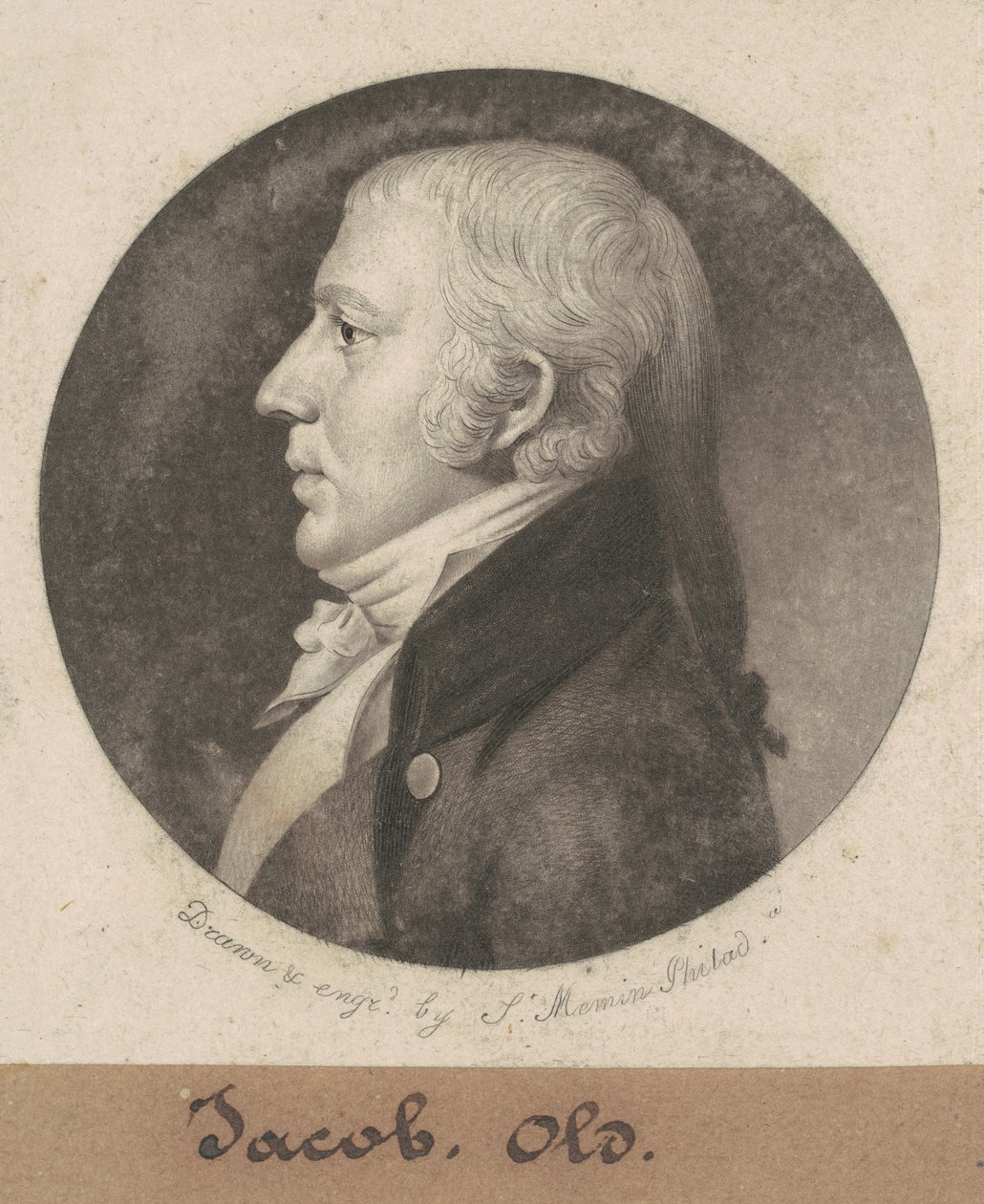 Evan William Thomas autorstwa Charles B. J. Févret de Saint Mémin