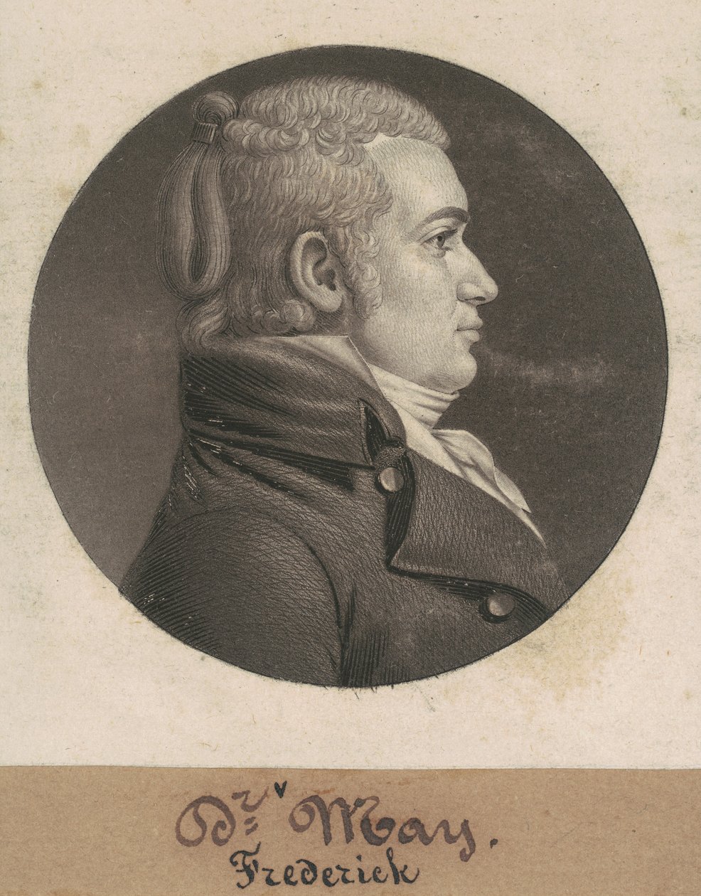 Fryderyk May autorstwa Charles B. J. Févret de Saint Mémin