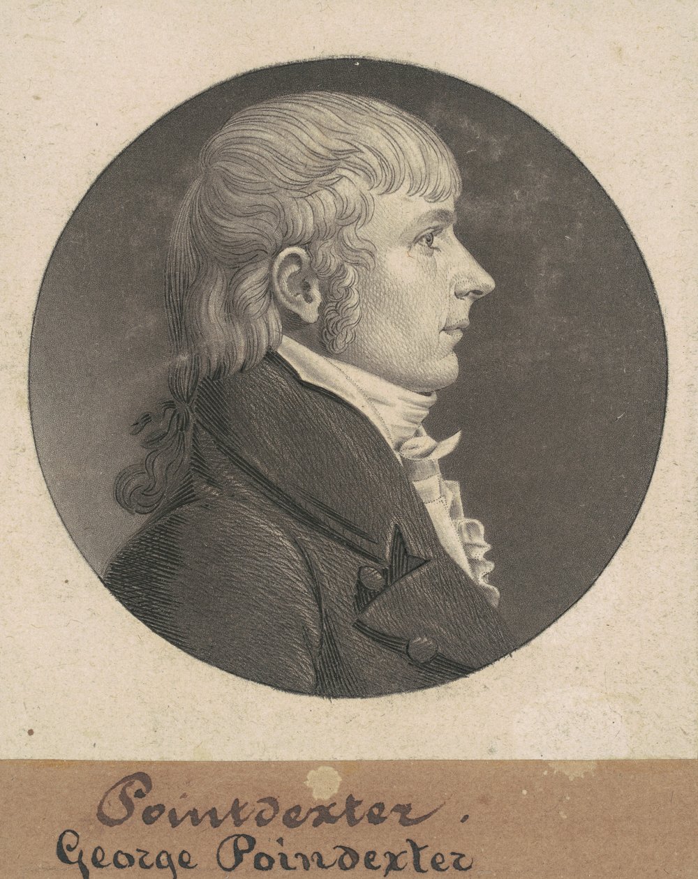 George Pointdexter autorstwa Charles B. J. Févret de Saint Mémin