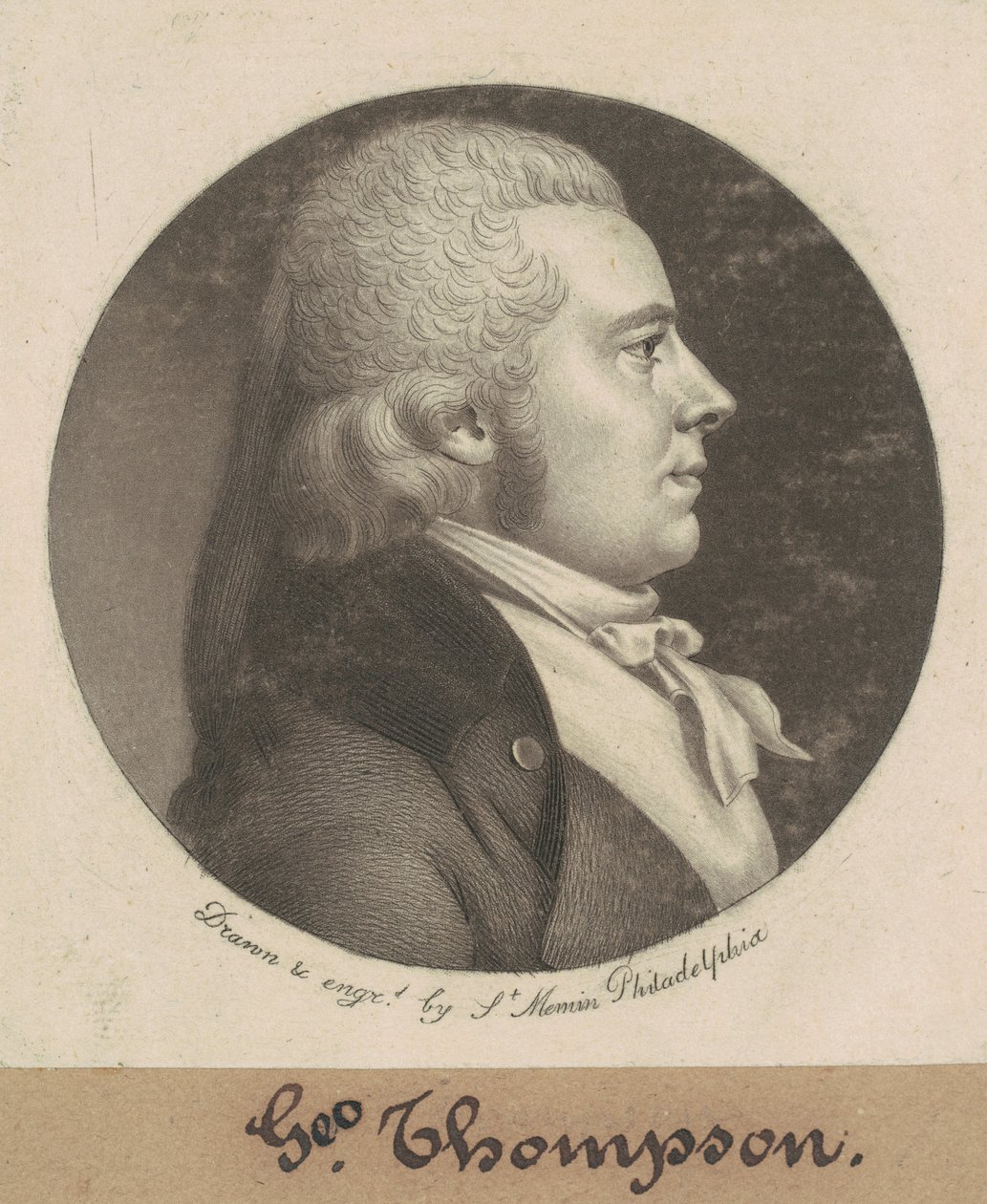 George Thompson autorstwa Charles B. J. Févret de Saint Mémin