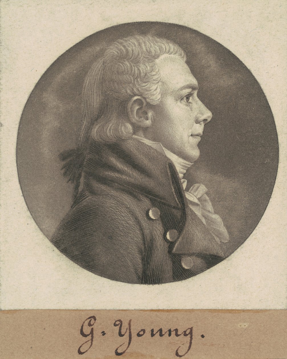 George Young autorstwa Charles B. J. Févret de Saint Mémin