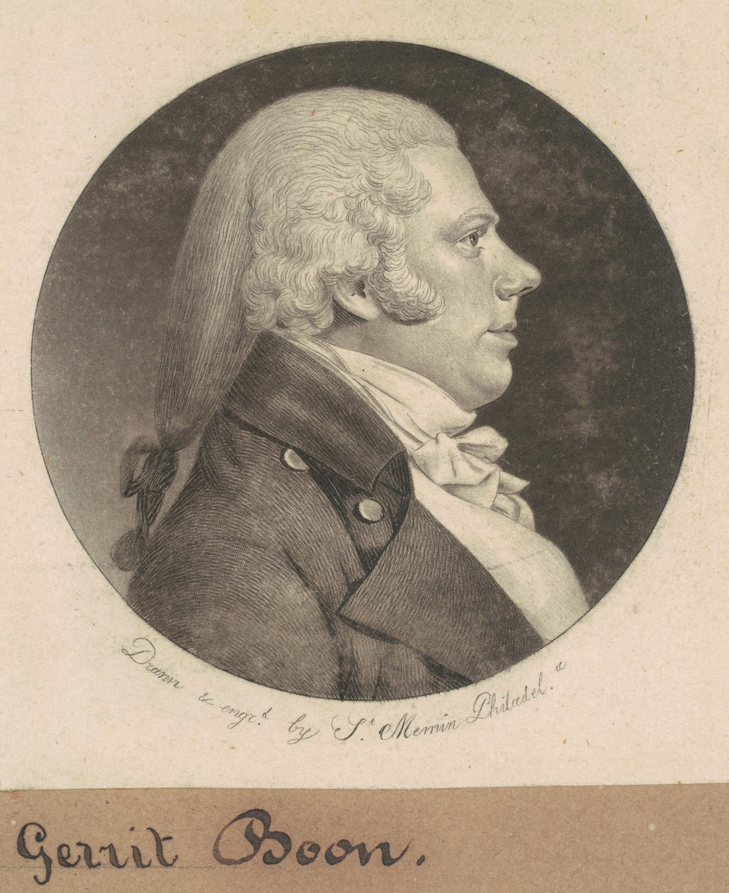 Gerrit Boon autorstwa Charles B. J. Févret de Saint Mémin