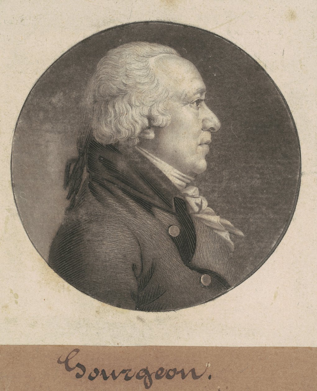 Gourgeon autorstwa Charles B. J. Févret de Saint Mémin