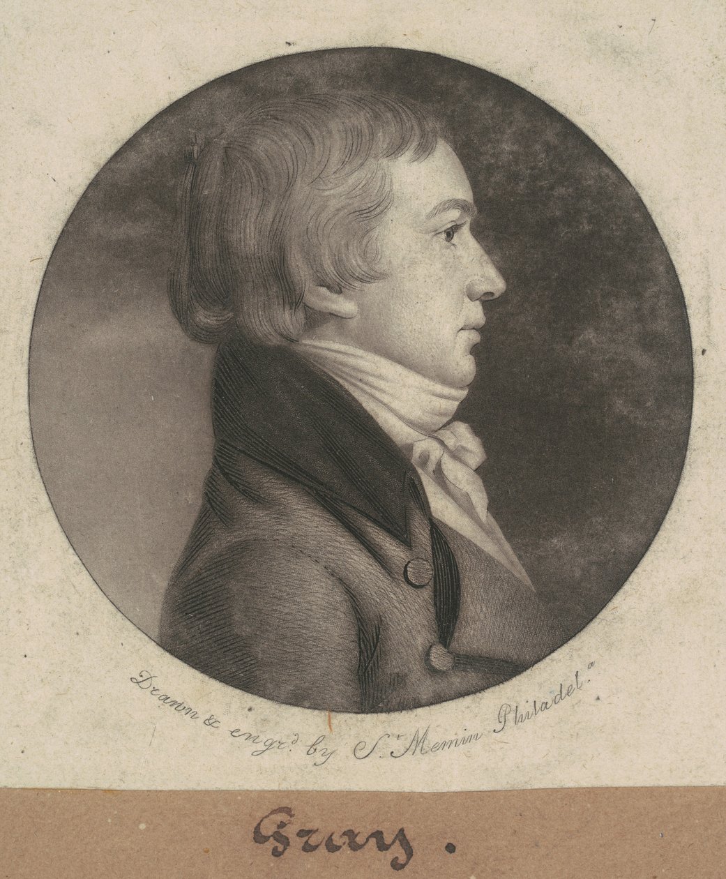 Szary autorstwa Charles B. J. Févret de Saint Mémin