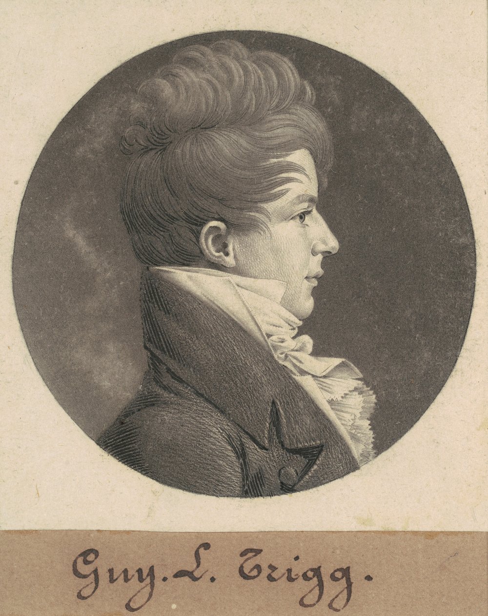 Guy L. Trigg autorstwa Charles B. J. Févret de Saint Mémin