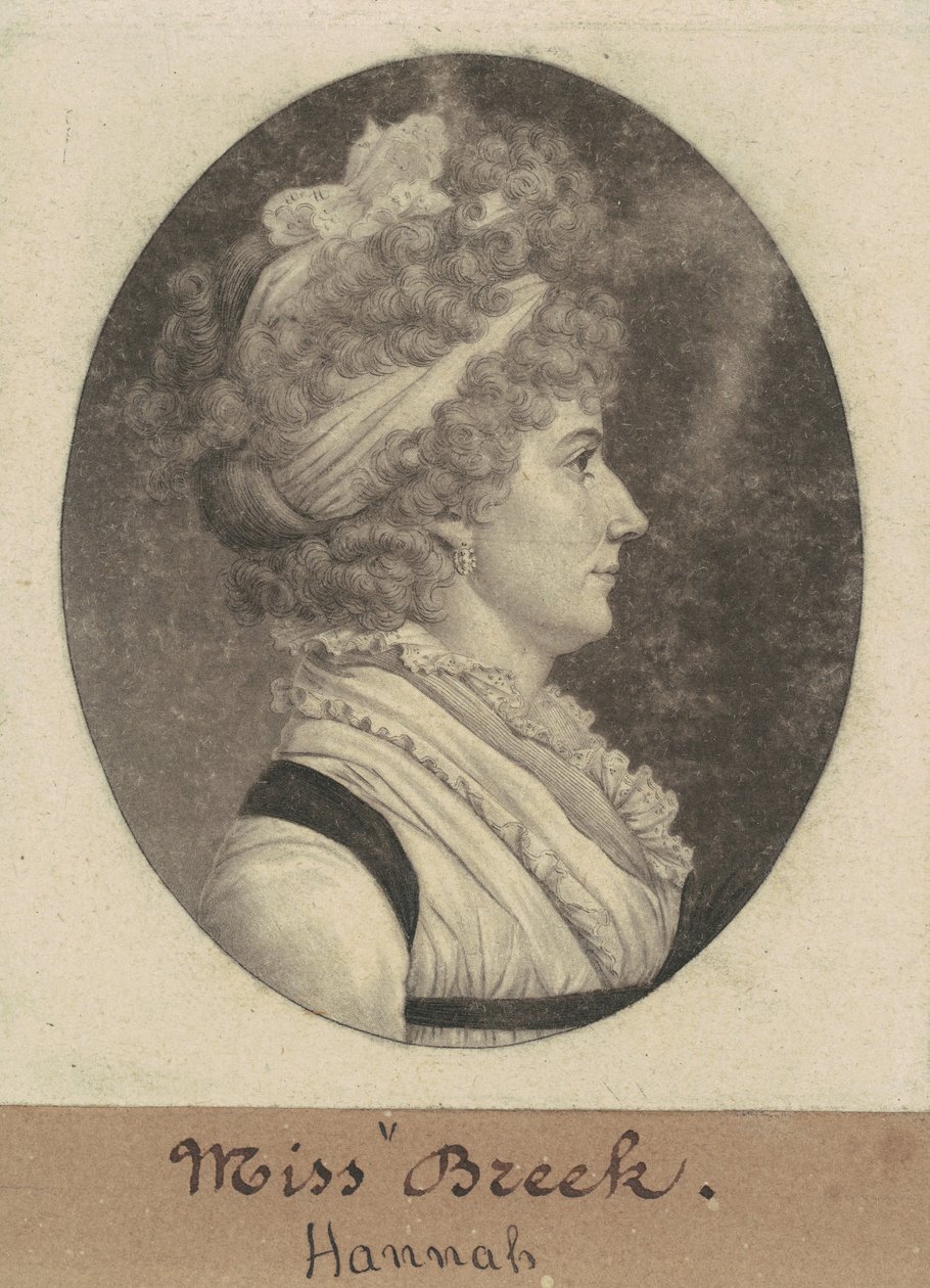 Hannah Breck autorstwa Charles B. J. Févret de Saint Mémin