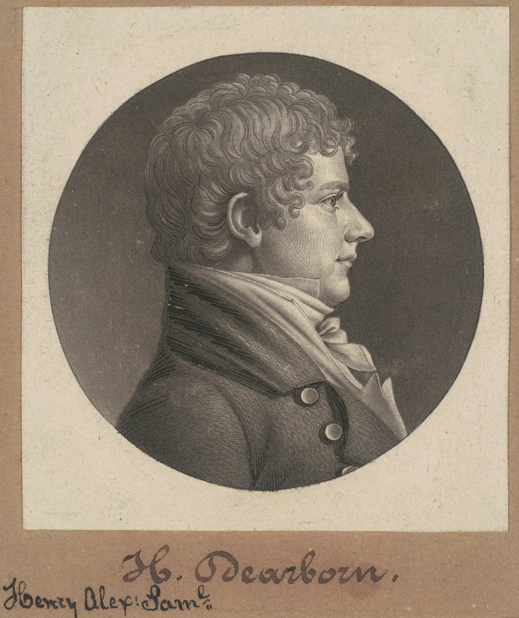 Henry Alexander Scammell Dearborn autorstwa Charles B. J. Févret de Saint Mémin