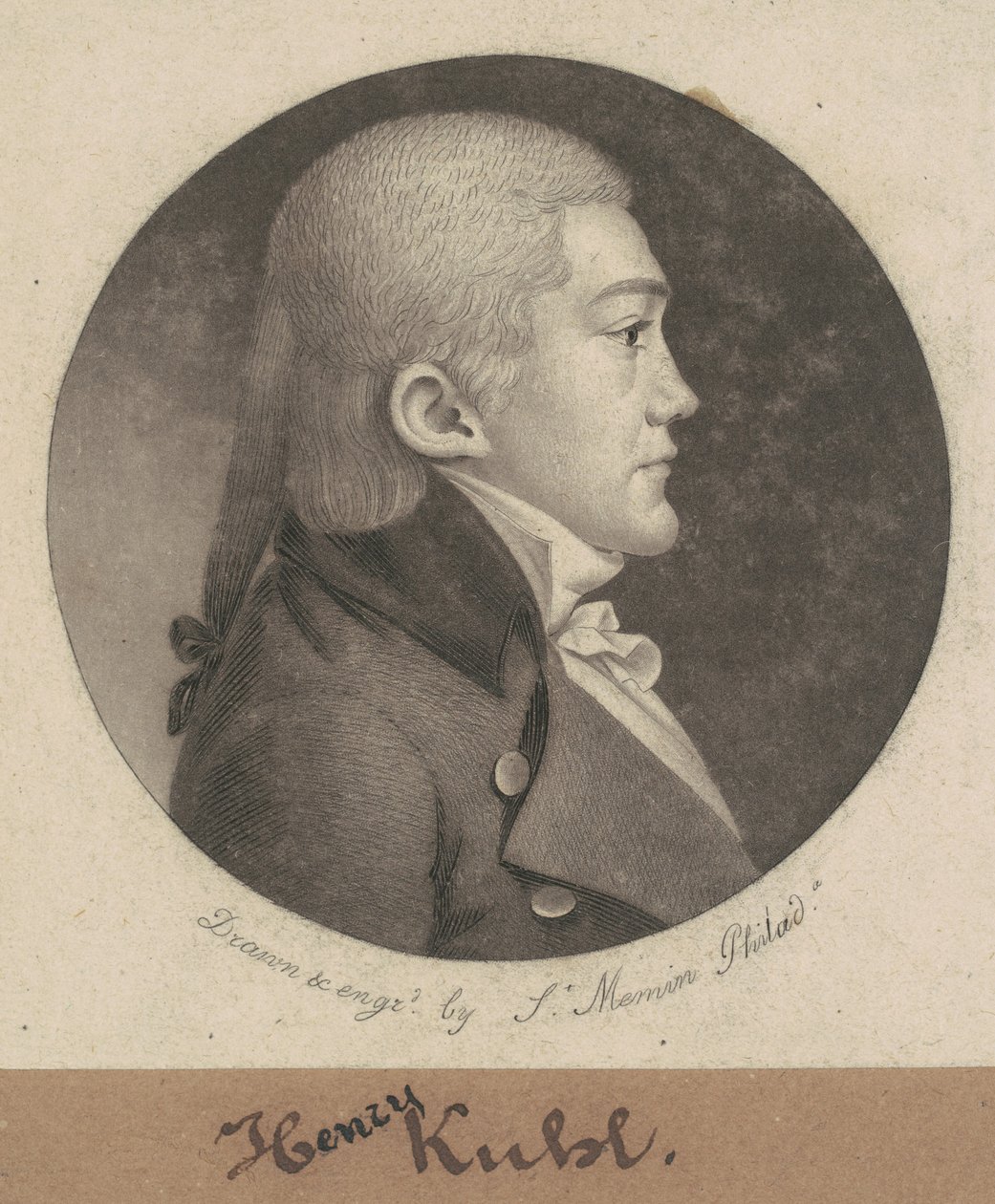 Henryk Kuhl autorstwa Charles B. J. Févret de Saint Mémin