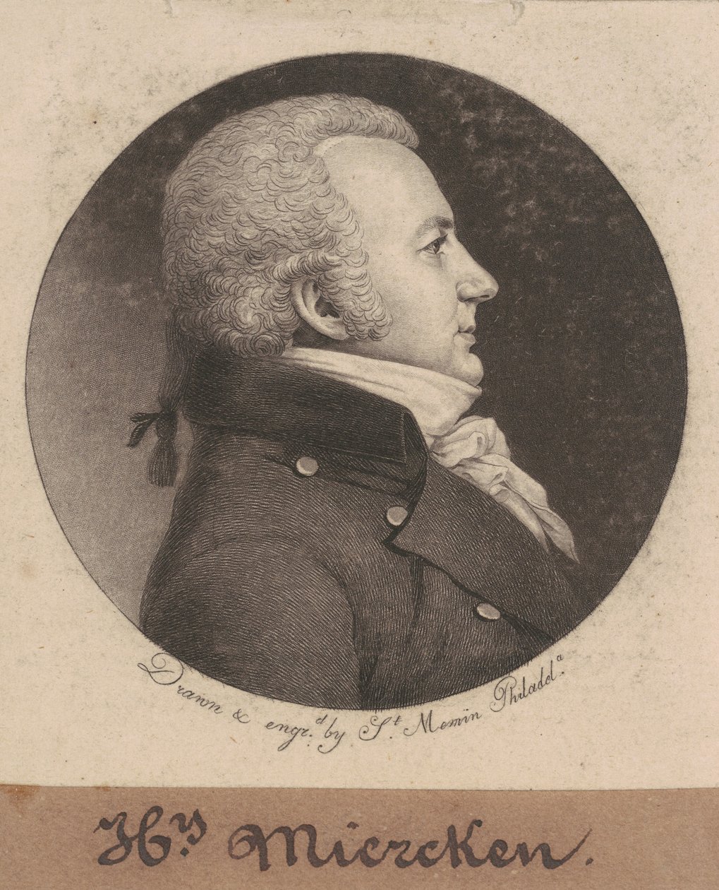 Henryk Miercken autorstwa Charles B. J. Févret de Saint Mémin