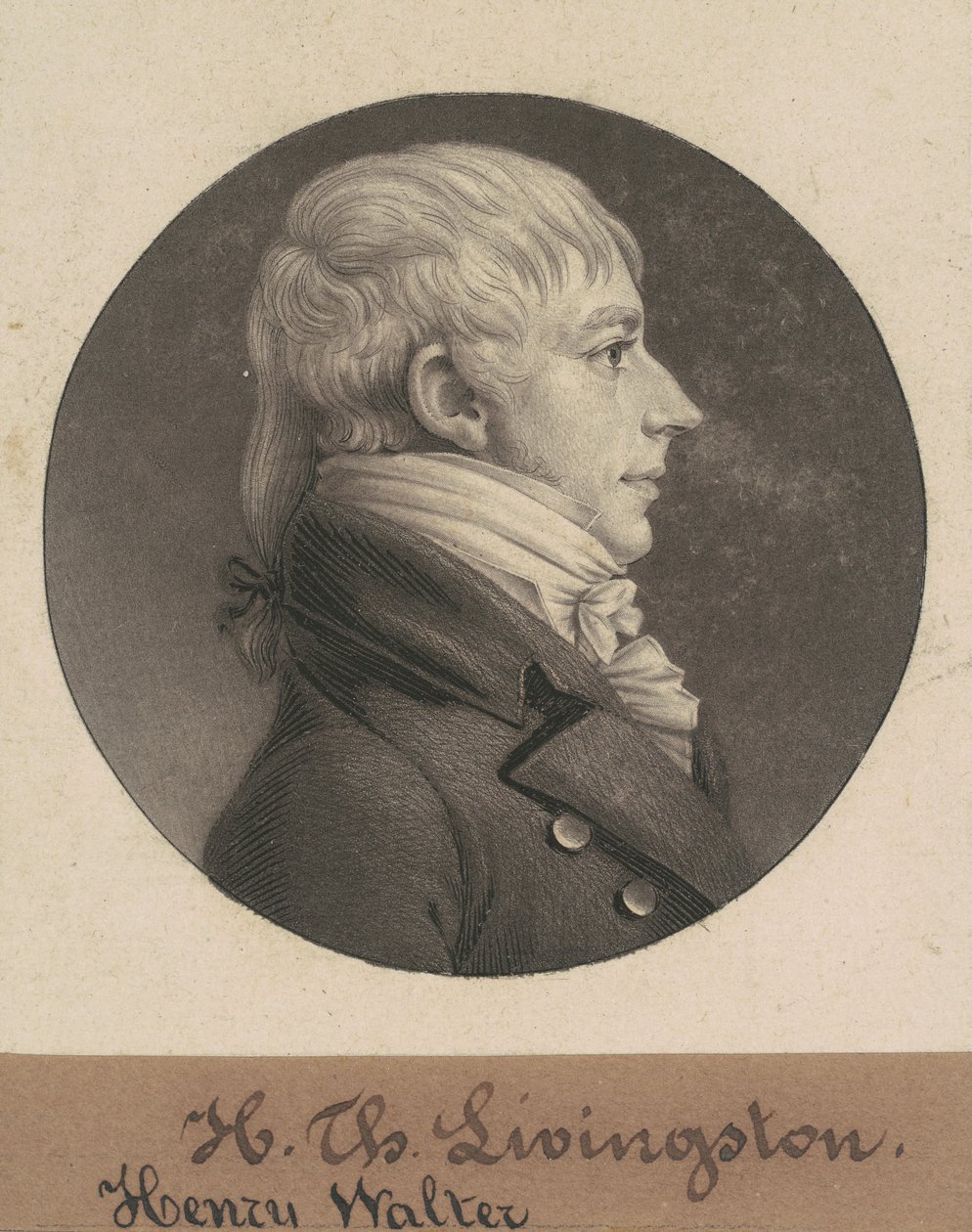 Henry Walter Livingston autorstwa Charles B. J. Févret de Saint Mémin