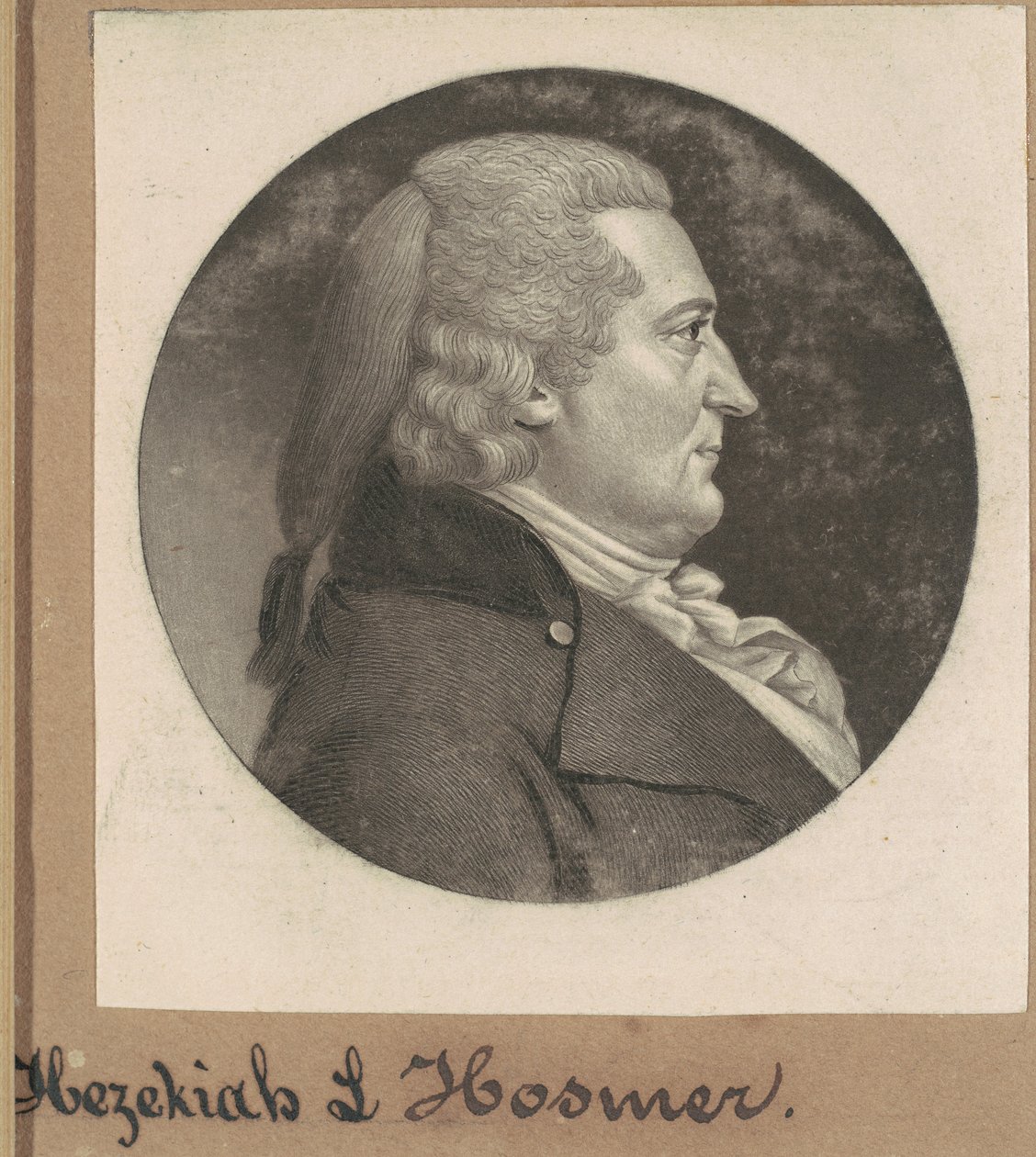 Ezechiasz Pan Hosmer autorstwa Charles B. J. Févret de Saint Mémin