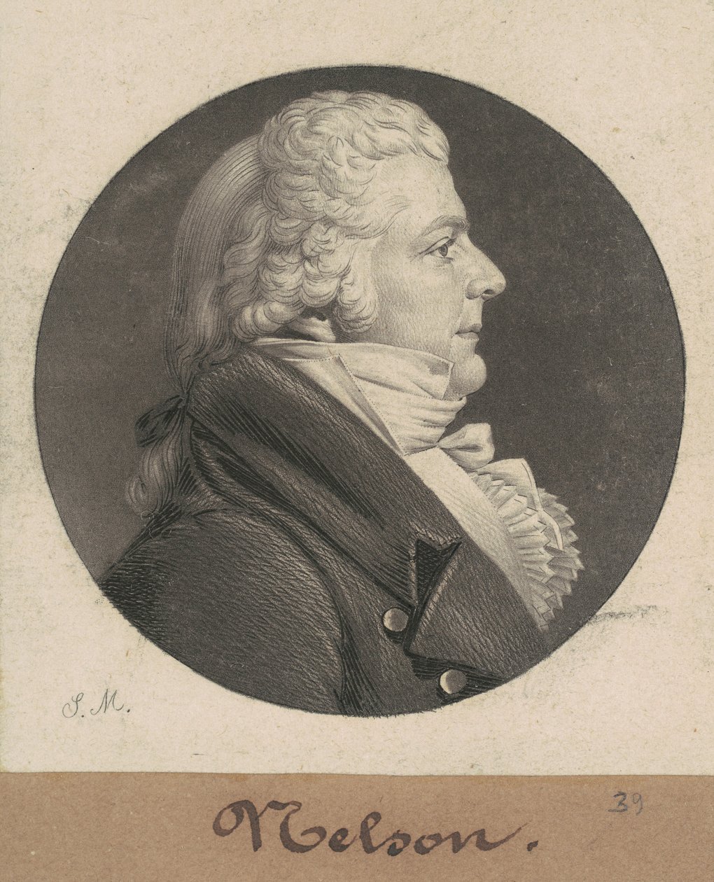 Hugh Nelson autorstwa Charles B. J. Févret de Saint Mémin
