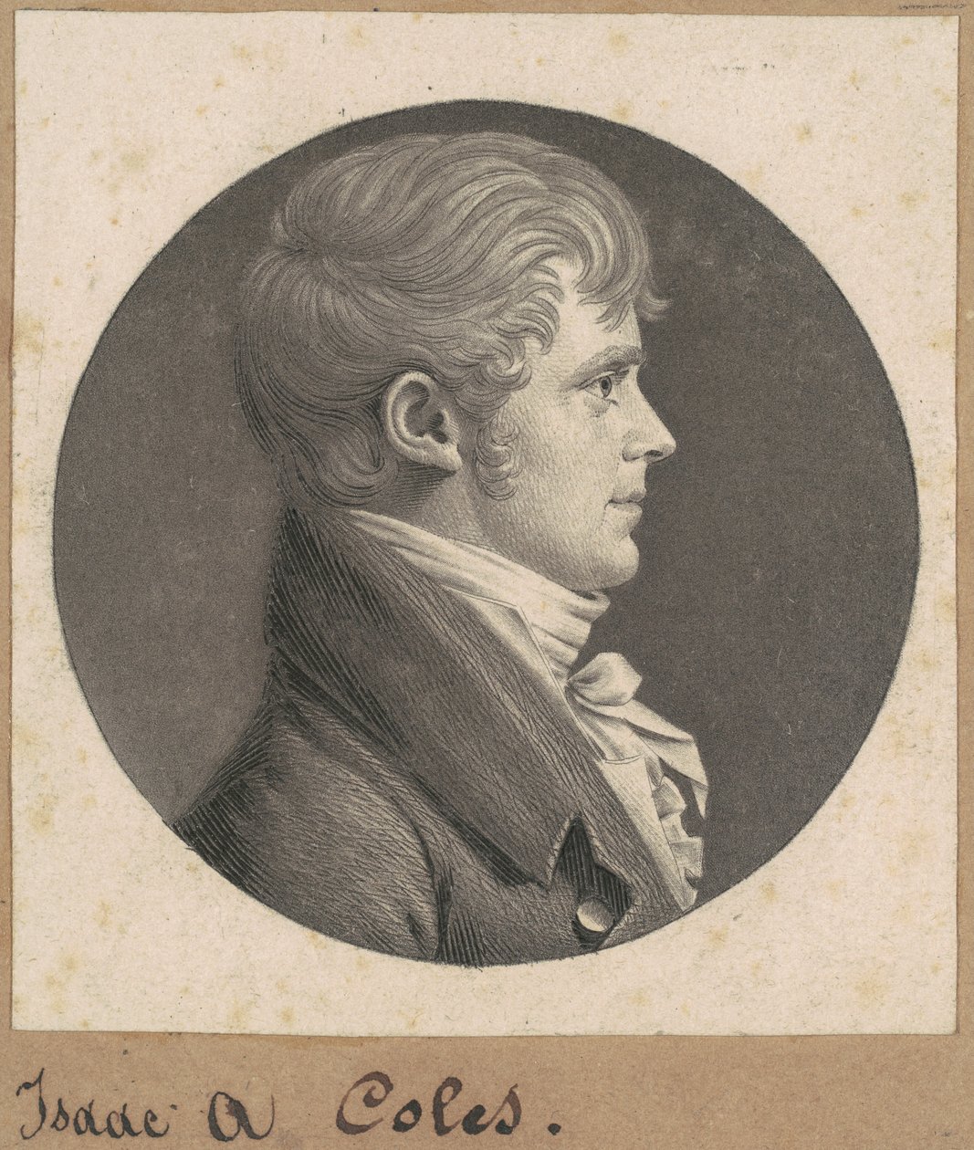 Izaak A. Coles autorstwa Charles B. J. Févret de Saint Mémin