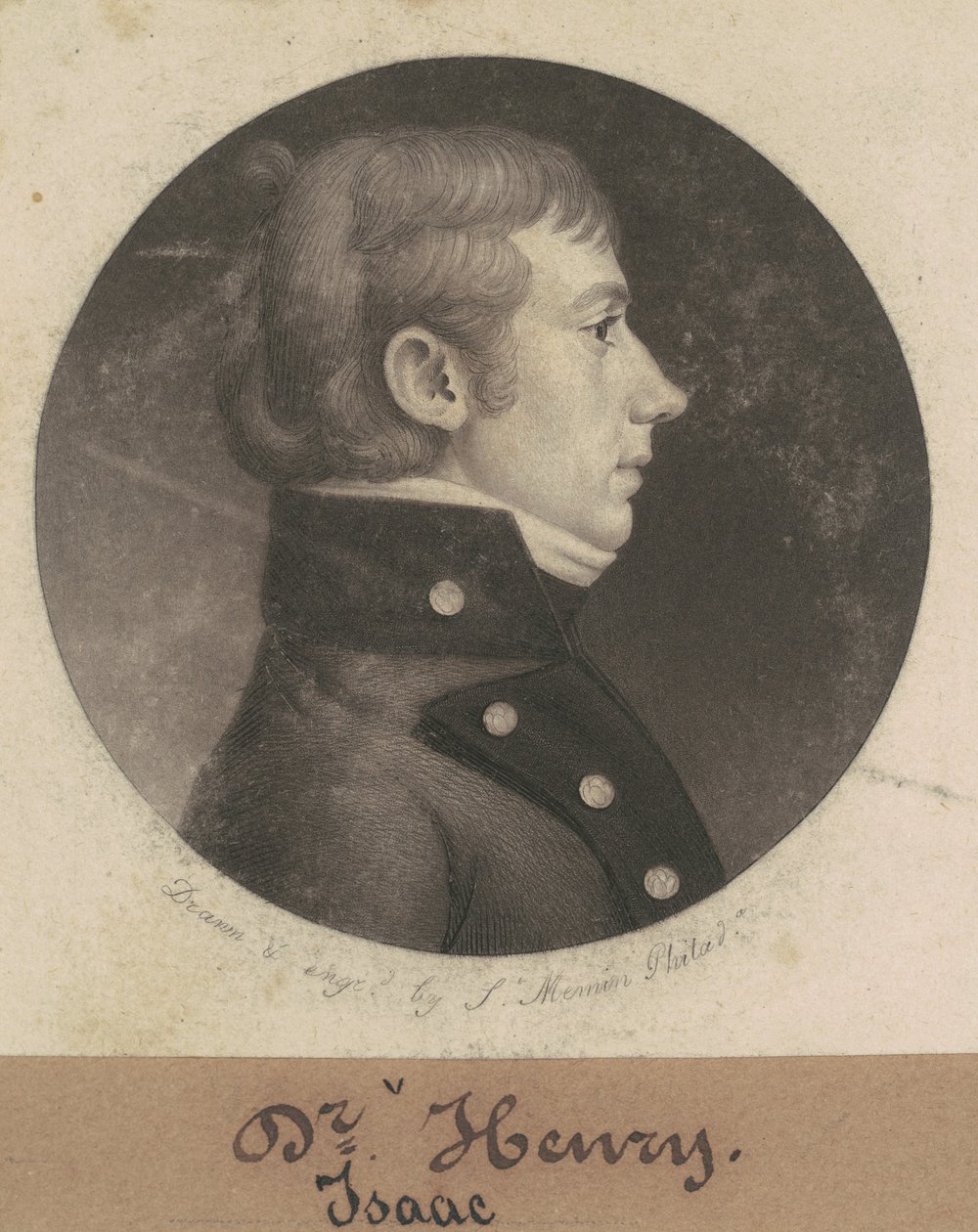 Izaak Henryk autorstwa Charles B. J. Févret de Saint Mémin