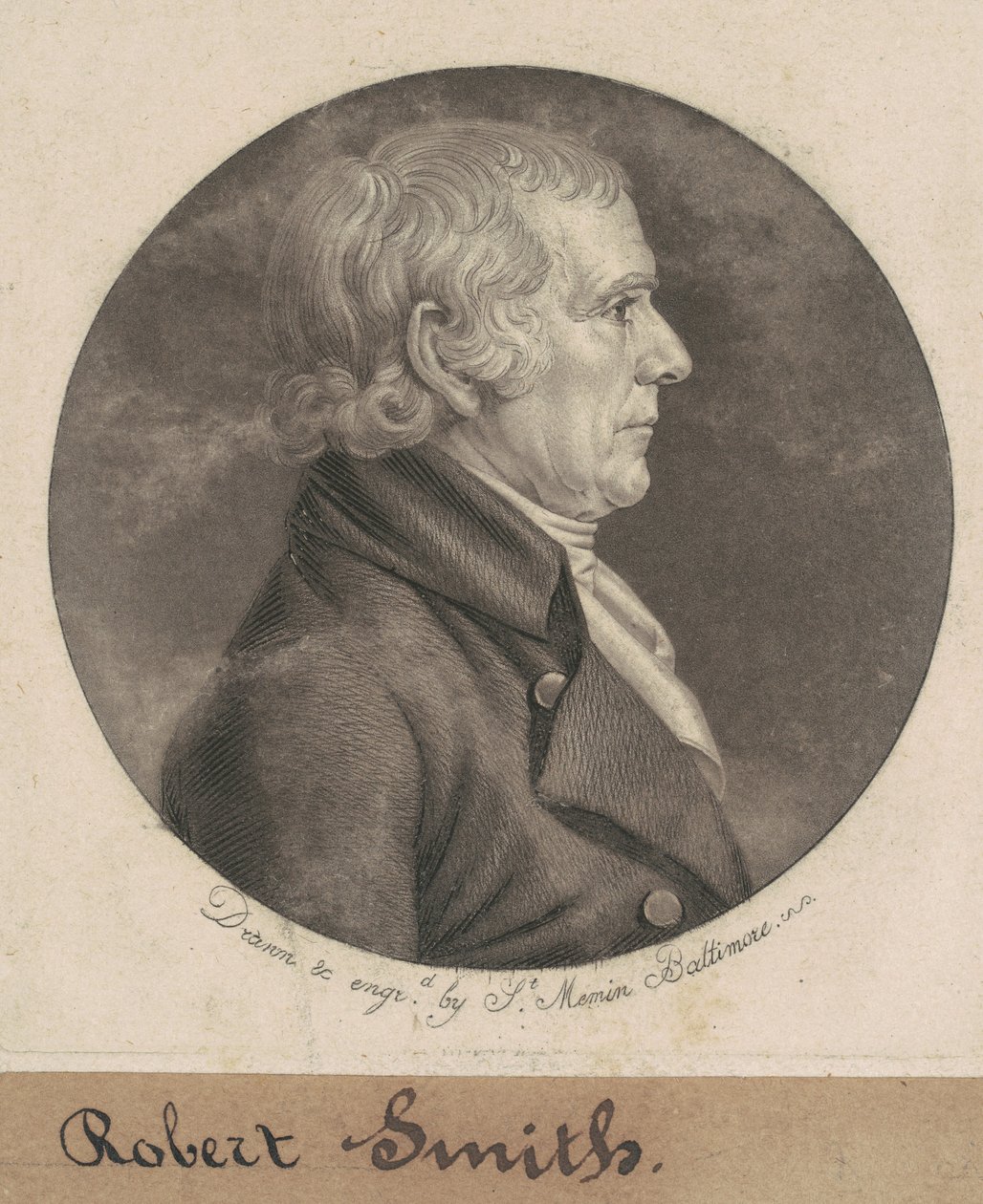 Izaak Smith II autorstwa Charles B. J. Févret de Saint Mémin