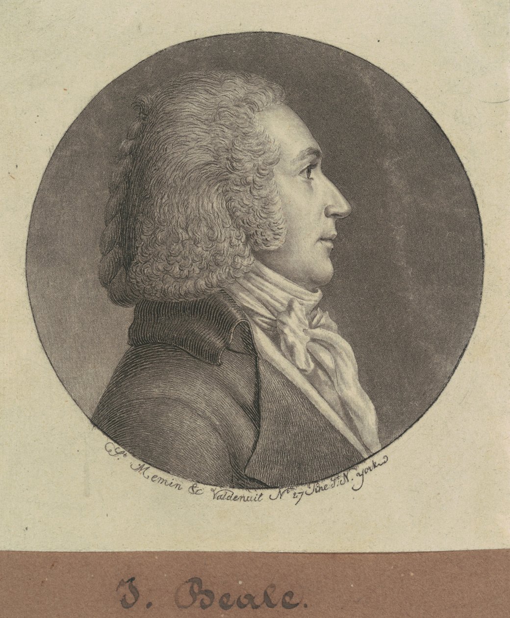 J. Beale autorstwa Charles B. J. Févret de Saint Mémin
