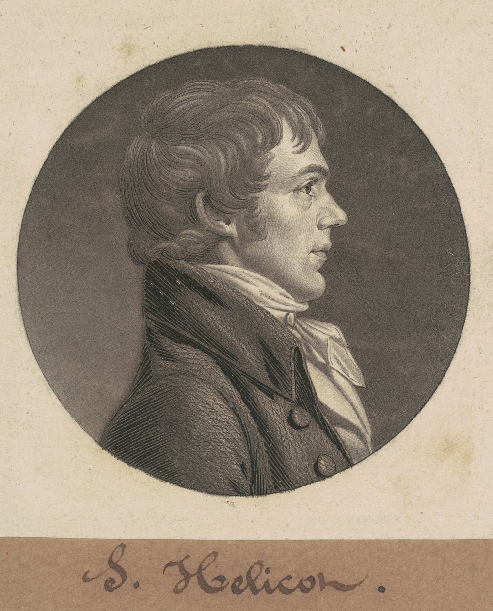 J. Ellicott autorstwa Charles B. J. Févret de Saint Mémin
