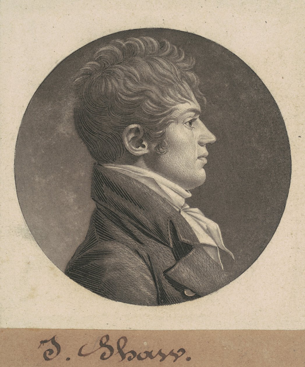 J. Shaw autorstwa Charles B. J. Févret de Saint Mémin