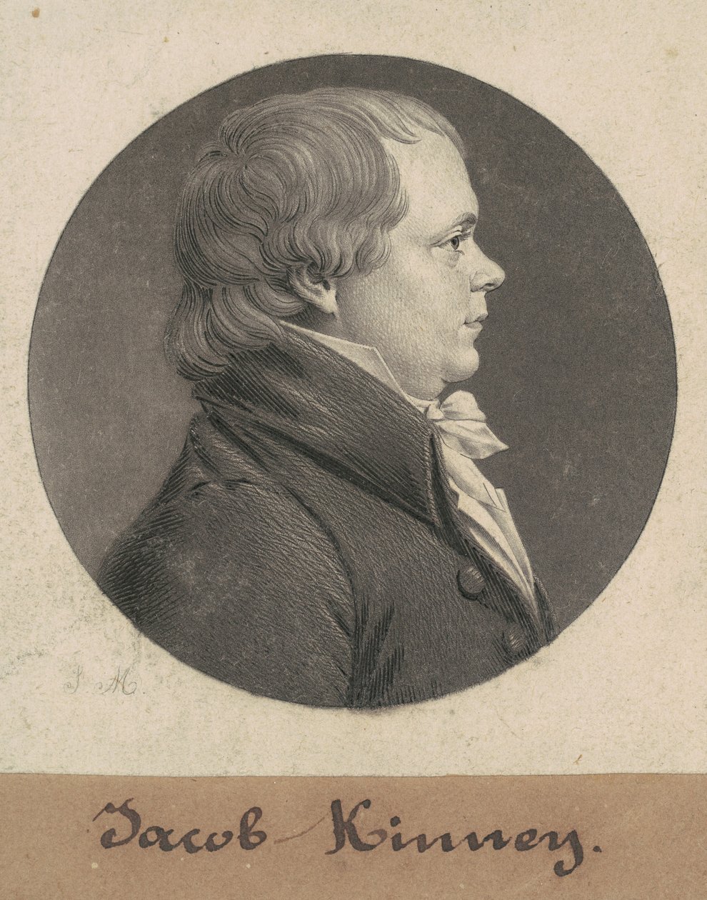 Jacob Kinney autorstwa Charles B. J. Févret de Saint Mémin